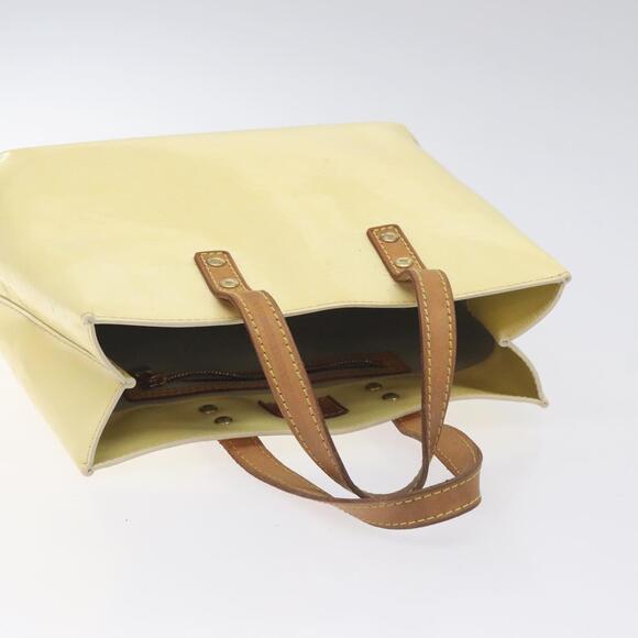 LOUIS VUITTON Monogram Vernis Reade PM Hand Bag Perle M91336 - Picture 6 of 12